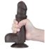 Lovetoy Sliding-Skin - hodensackähnlicher Dildo, zweischichtig - 18,3 cm (braun)