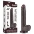 Lovetoy Sliding-Skin - Haftender, doppelwandiger Dildo - 20,8cm (braun)