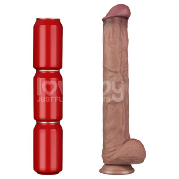 Lovetoy - Doppelschicht-XXL-Dildo - 36,5 cm - (natur)