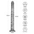 Lovetoy King Size - extra großer Vibrator - 40,5 cm (grau)