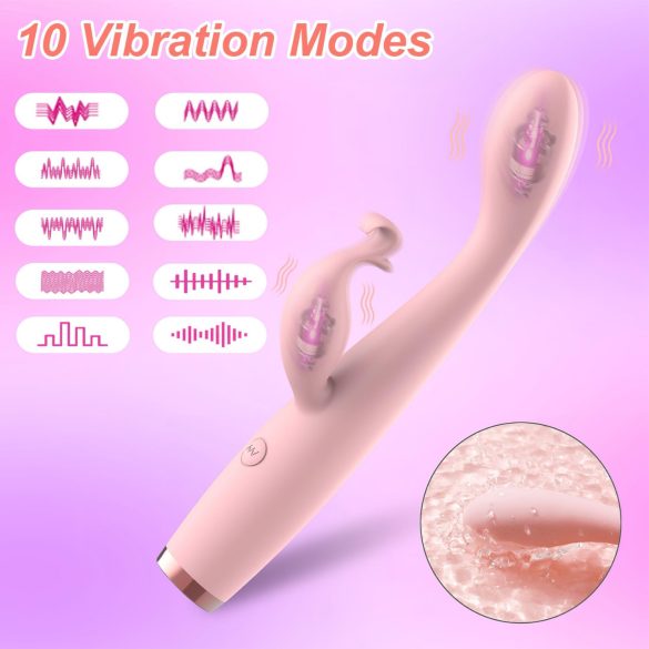 AlvUp - G-Punkt Vibrator mit Klitorisarm (Pink)