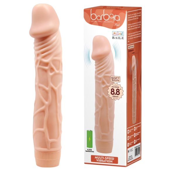 Baile Barbara - naturgetreuer Vibrator - 22,5 cm (natur)