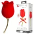 Pretty Love Rose Lover - Zungen-Vibrator 2in1 für die Klitoris (rot)