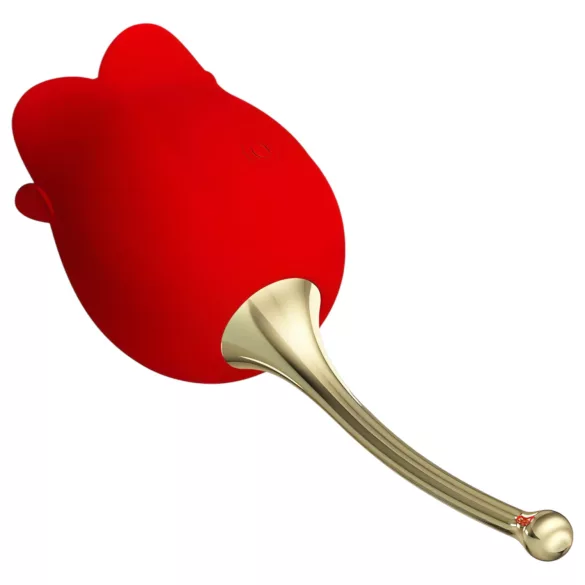 Pretty Love Rose Lover - Zungen-Vibrator 2in1 für die Klitoris (rot)