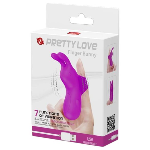 Pretty Love Häschen - Finger-Vibrator (lila)