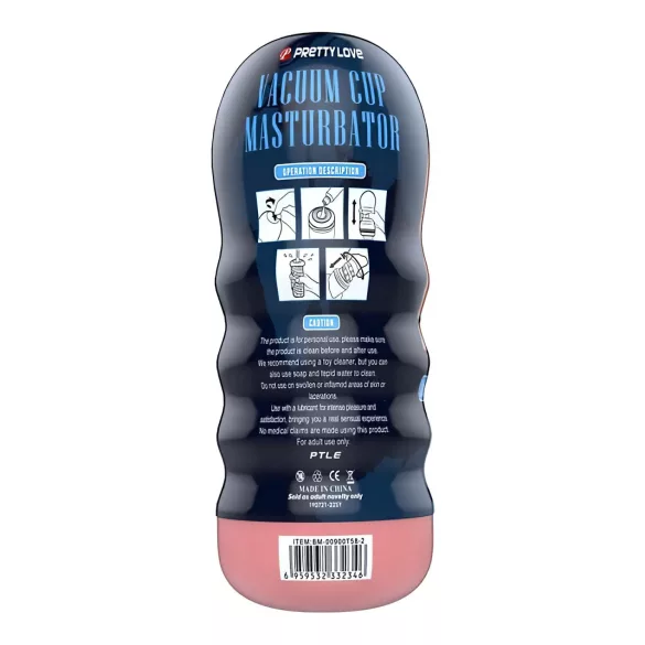 Pretty Love Vakuum Cup - lebensechte Mund-Masturbator (natur)
