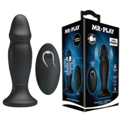 MR. PLAY - Akku Analdildo mit Fernbedienung (Schwarz)