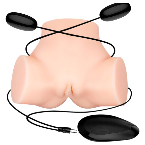 Crazy Bull - Naturgetreuer, vibrierender Masturbator in Po-Form