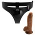 Pretty Love Harness - Universal-Gurt mit 17 cm Dildo (schwarz)