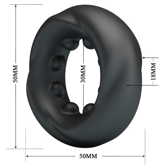 Crazy Bull - Stimulierender Penisring (Schwarz)