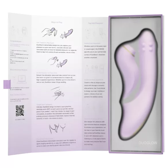 Svakom DuoGlow - Intelligenter G-Punkt- und Klitoris-Vibrator (Lila)