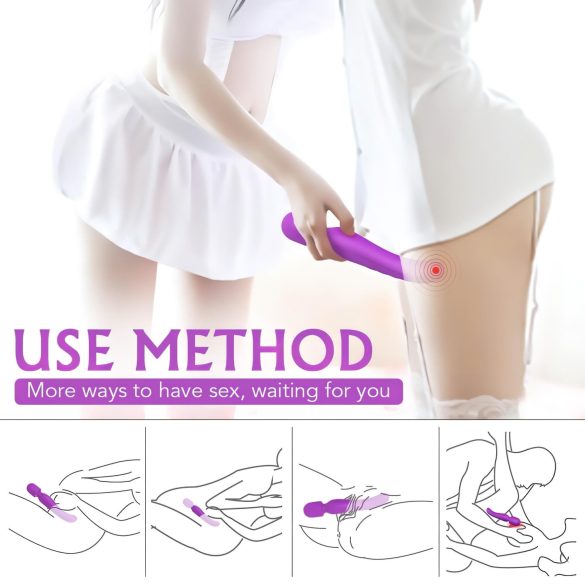 Sex HD Iris - 2-motoriger Erwärmungs-Massagevibrator (lila)