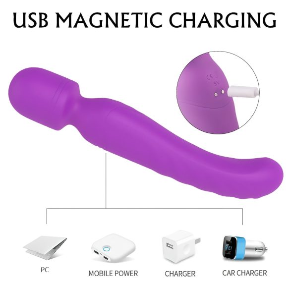 Sex HD Iris - 2-motoriger Erwärmungs-Massagevibrator (lila)