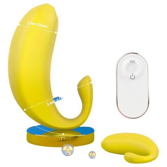 Sex HD - Smartes, bananenförmiges Vibroei (Gelb)
