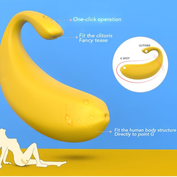 Sex HD - Smartes, bananenförmiges Vibroei (Gelb)