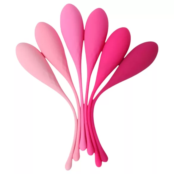 Sex HD Eier - 6er Set Liebeskugeln (pink)