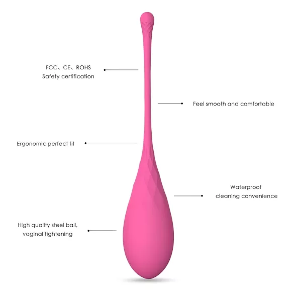 Sex HD Eier - 6er Set Liebeskugeln (pink)