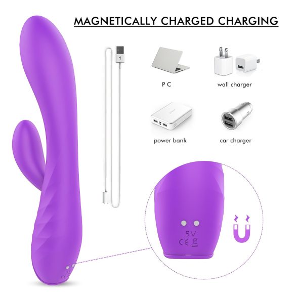 Sex HD Musen - wiederaufladbarer, wasserdichter Vibrator (lila)