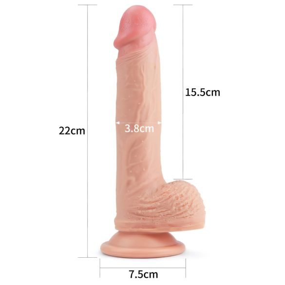 Lovetoy Nature Cock - realistische Dildo mit Saugnapf - 21cm (natur)
