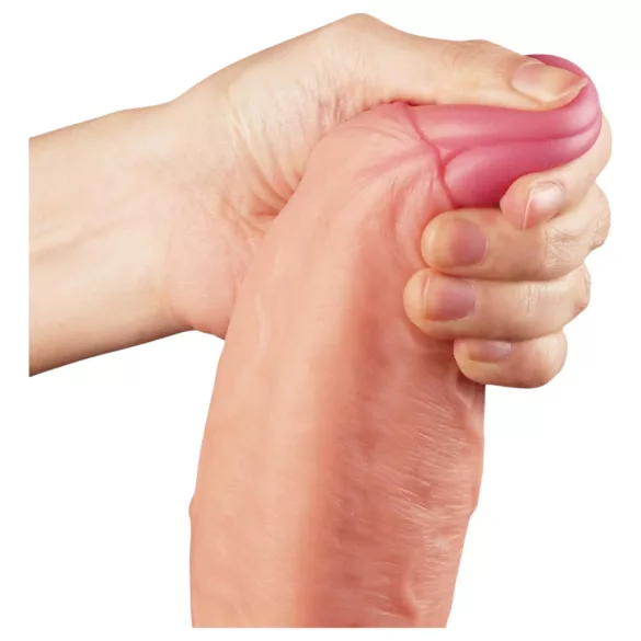 Lovetoy Nature Cock - zweischichtiges realistisches Dildo - 28cm (natur)