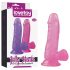 Lovetoy Jelly Studs - Saugnapf-Dildo - 15cm (pink)