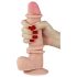Lovetoy Sliding-Skin - zweischichtiger Dildo - 21cm (natur)