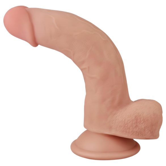 Lovetoy Sliding-Skin - zweischichtiger Dildo - 21cm (natur)