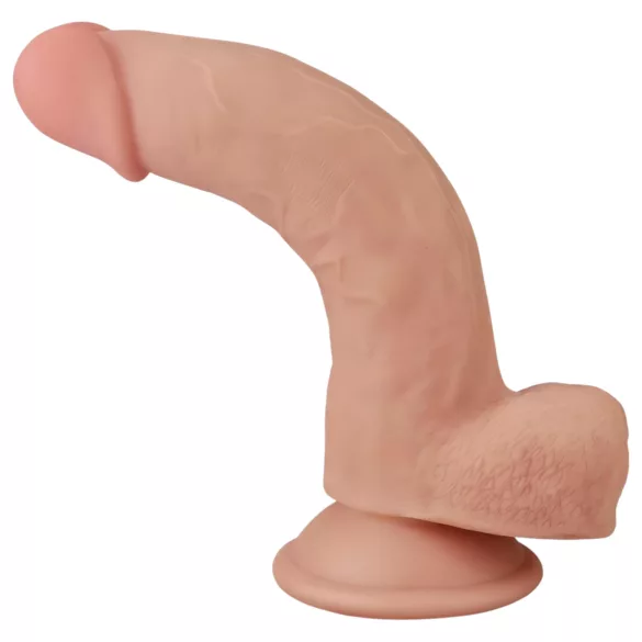 Lovetoy Sliding-Skin - zweischichtiger Dildo - 21cm (natur)