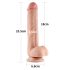 Lovetoy Sliding-Skin - Doppelschicht-Dildo - 23cm (natur)