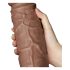 Lovetoy Chubby - Natürlicher Dildo mit Saugnapf, 25cm