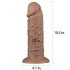 Lovetoy Chubby - Natürlicher Dildo mit Saugnapf, 25cm