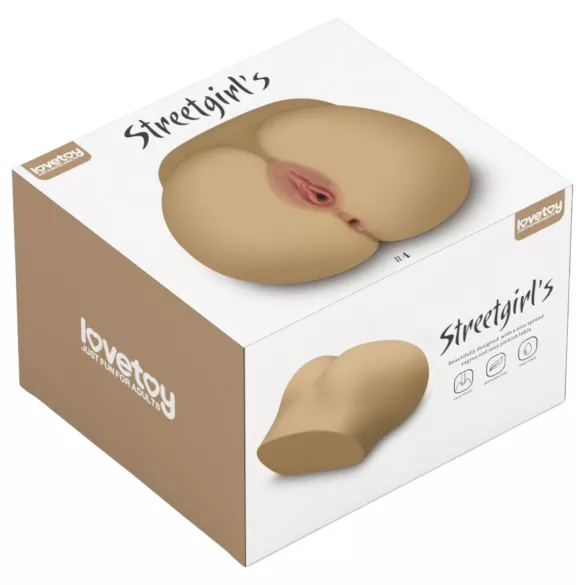 Lovetoy Streetgirl's 4 - Kunstvagina- und Po-Torso (hautfarben)
