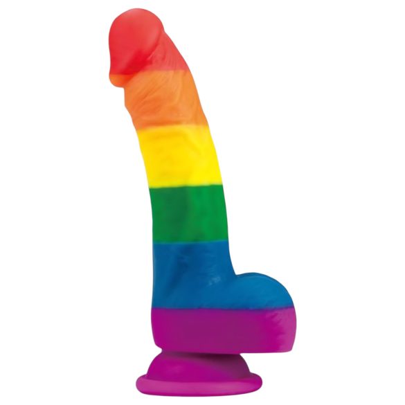 Lovetoy Prider - realistisch Silikondildo - 19cm (Regenbogen)