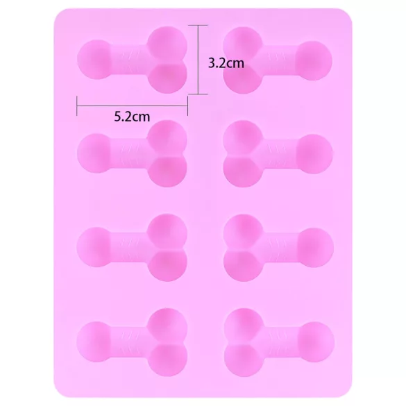 Penis-Eiswürfelform (pink)