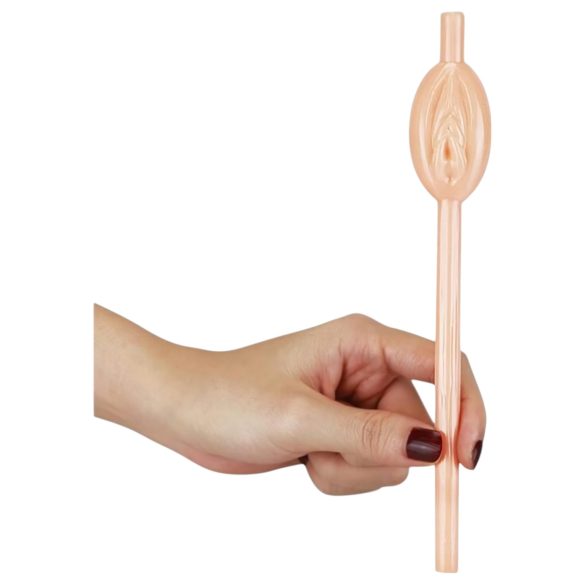 Lovetoy - Vagina-Strohhalm (natürlich)