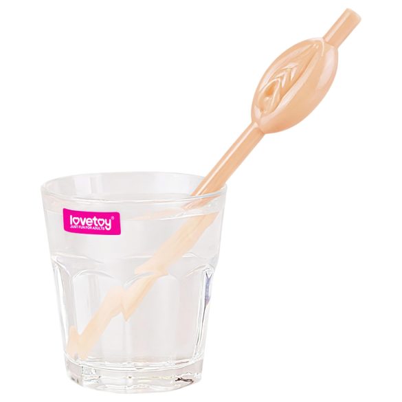 Lovetoy - Vagina-Strohhalm (natürlich)