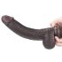 Lovetoy Sliding-Skin - zweischichtiger Dildo - 23cm (braun)
