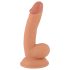 Mr. Rude - Realistischer Dildo mit Saugnapf und Hoden - 18cm (natur)