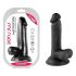 Mr. Rude - Saugnapf, lebensechter Dildo mit Hoden - 17cm (schwarz)