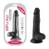 Mr. Rude - realistischer Dildo mit Saugnapf und Hoden - 19cm (schwarz)