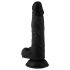Mr. Rude - realistischer Dildo mit Saugnapf und Hoden - 19cm (schwarz)