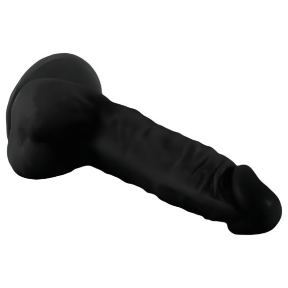 Mr. Rude - Saugnapf-Dildo mit Hoden, realistisch - 19cm (schwarz)