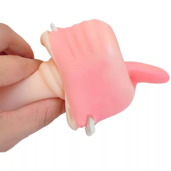 Tracy's Dog Cup - lebensechter Mund-Masturbator mit Zähnen (hautfarben)