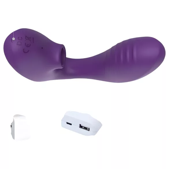 Tracy's Dog 2 - 2in1 Luftwellen-Vibrator (Lila)