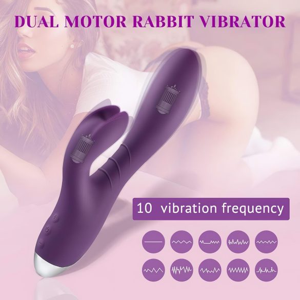 Tracy's Dog Rabbit - Wasserdichter Klitorisvibrator (Lila)