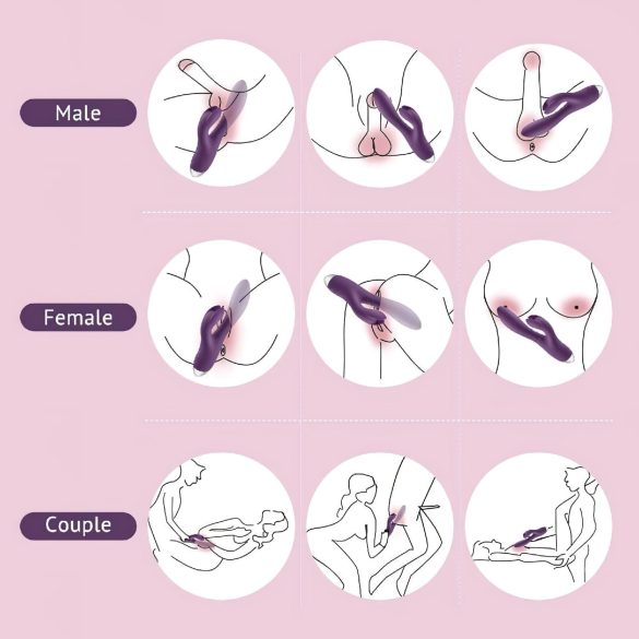 Tracy's Dog Rabbit - Wasserdichter Klitorisvibrator (Lila)