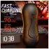 Leopard - Mund- und Kunstvagina-Penisvibrator (naturfarben)