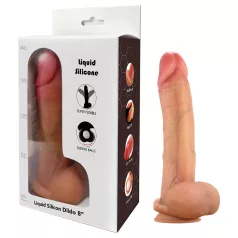   FeelSkin - ultra-realistischer Dildo mit Hoden (natur, 17 cm)