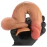FeelSkin - ultra-realistischer Dildo mit Hoden (natur, 17 cm)