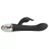 LOVISS Flower - Klitorissauger mit G‑Punkt-Vibrator (schwarz)